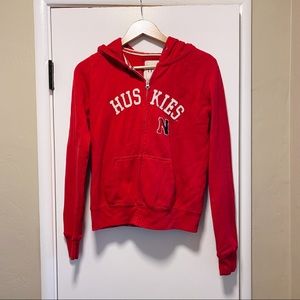 Northeastern University Huskies Red League Zip-Up